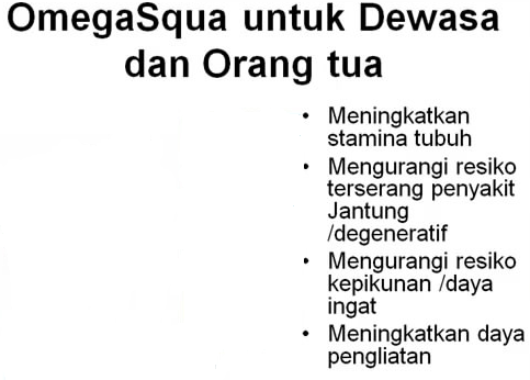 Minyak Ikan Omega Squa Untuk Dewasa dan Orangtua - Menjaga Stamina Daya Tahan Tubuh Yogyakarta- Natural OMEGA Squa